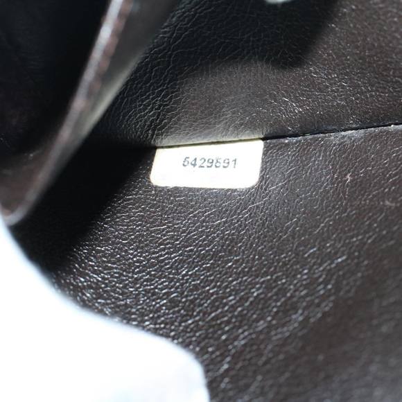 CHANEL Turn Lock Shoulder Bag Mouton Brown CC Auth 57346 - Picture 12 of 16